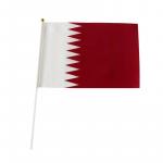 Vlajka Katar 14 x 21 cm na plastové tyčce