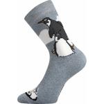 Ponožky unisex Boma Bedřich Tučniaky 2 páry (tmavo šedé, svetlo šedé)