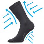 Ponožky kompresní Lonka Kooper - tmavě šedé