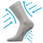 Ponožky kompresní Lonka Kooper - světle šedé