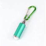 Mini LED svietidlo na karabíne - zelená