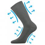 Ponožky zdravotné Lonka Oregan - sivé
