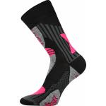 Ponožky unisex termo Voxx Vision - čierne-ružové