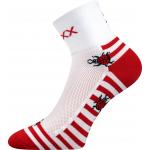 Ponožky športové unisex Voxx Ralf X Lienky - biele-červené