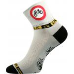Ponožky športové unisex Voxx Ralf X Bicykel - sivé-čierne