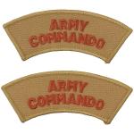 Nášivka originální Army Commando - coyote-hnědá