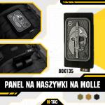 Panel na nášivky pre Molle väzbu M-Tac Morale Patches 8x13,5 - čierny