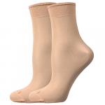 Ponožky dámske silonkové Lady B NYLON socks 20 DEN 2 páry - svetlo béžové