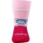 Ponožky detské Voxx Sebík 3 páry (ružové, vínové, červené)