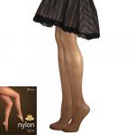Punčochové kalhoty Lady B NYLON tights 20 DEN - tmavě hnědé