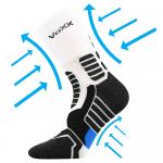 Ponožky kompresní unisex Voxx Ronin - bílé-černé