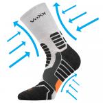 Ponožky kompresní unisex Voxx Ronin - světle šedé-černé