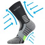 Ponožky kompresný unisex Voxx Ronin - tmavo sivé-čierne