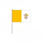 Vlajka Vatikán 14 x 21 cm na plastové tyčce