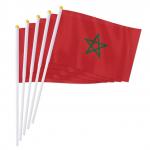 Vlajka Maroko 14 x 21 cm na plastovej tyčke