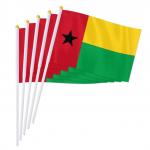 Vlajka Guinea-Bissau 14 x 21 cm na plastové tyčce