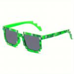 Okuliare slnečné Wayfarer Pixel - zelené