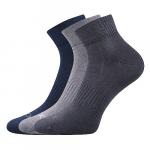 Ponožky unisex klasické Voxx Baddy B 3 páry (navy, šedé, černé)