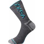 Ponožky unisex froté Voxx Hawk - šedé-tyrkysové