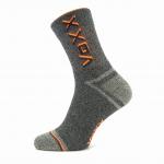 Ponožky unisex froté Voxx Hawk - šedé-oranžové