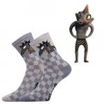 Ponožky dětské Boma Lichožrouti K - šedé