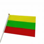 Vlajka Litva 14 x 21 cm na plastové tyčce