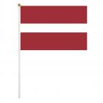 Vlajka Lotyšsko 14 x 21 cm na plastovej tyčke