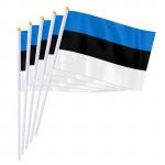 Vlajka Estonsko 14 x 21 cm na plastové tyčce