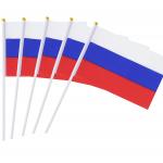 Vlajka Rusko 14 x 21 cm na plastovej tyčke