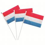 Vlajka Lucembursko 14 x 21 cm na plastové tyčce