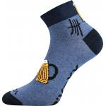 Ponožky pánské Voxx Piff Pivo 3 páry (tmavě šedé, černé, šedé)