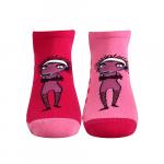 Ponožky dětské Boma Lichožrouti S - růžové-červené