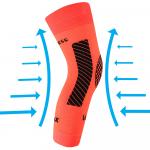 Návlek kompresní Voxx Protect koleno - oranžový svítící