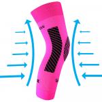 Návlek kompresný Voxx Protect koleno - ružový svietiaci