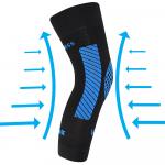 Návlek kompresný Voxx Protect koleno - čierny-modrý