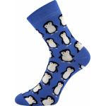Ponožky dámske Boma Xantipa 42 Zvieratká 3 páry (mačky, psíci, tučniaky)