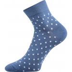 Ponožky dámské klasické Boma Jana 43 3 páry (modré, bílé, navy)