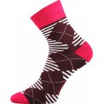 Ponožky dámské klasické Boma Ivana 45 3 páry (modré, fialové, růžové)