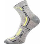Ponožky unisex klasické Voxx Franz 03 - svetlo sivé-žlté