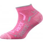 Ponožky detské klasické Voxx Rexík 01 3 páry (sivé, tmavo ružové, ružové)