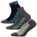 Ponožky detské športové Voxx Vectorik 3 páry (modré, žlté, zelené)