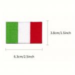 Nášivka nažehľovacia vlajka Taliansko 6,3x3,8 cm - farebná