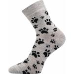 Ponožky dámske Boma Xantipa 50 Labky 3 páry (biele, šedé, čierne)