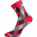 Ponožky dámske Boma Ivana 51 Kocky 3 páry (modré, červené, ružové)