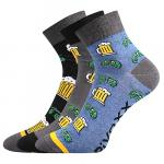 Ponožky pánské Voxx Piff 01 Pivo 3 páry (světle šedé, tmavě šedé, modré)