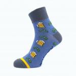 Ponožky pánske Voxx Piff 01 Pivo 3 páry (svetlo šedé, tmavo šedé, modré)