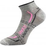 Ponožky unisex klasické Voxx Rex 11 - svetlo sivé-ružové