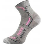 Ponožky unisex športové Voxx Franz 03 - svetlo sivé-ružové