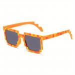 Okuliare slnečné Wayfarer Pixel - oranžové