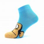 Ponožky dámské klasické Boma Jitulka Zvířata 3 páry (žluté, modré, růžové)